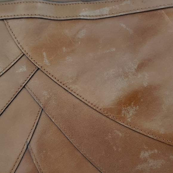 I Medici Italia Leather Brief Case Portfolio Document Carrier Tan - Picture 15 of 15